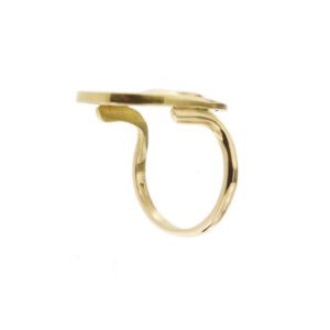 spessore anello cerchi astratto Carmelo Cappello oro giallo