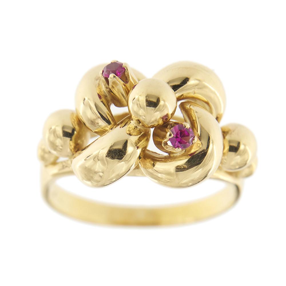 Vintage ring with rubies
