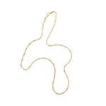 collana maglia occhio di tigre alternata in oro giallo
