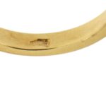punzone 750 oro di anello con rubino e diamante