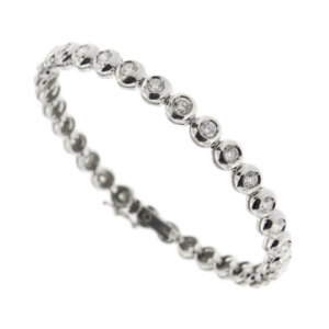 Bracciale oro bianco tennis con diamanti 2.88 ct