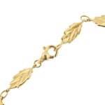 bracciale foglie oro giallo