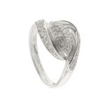 anello a fascia in oro bianco con diamanti brand: Yukiko