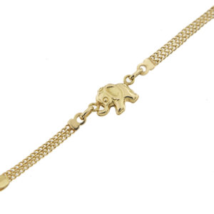 Bracciale oro con elefante zoom