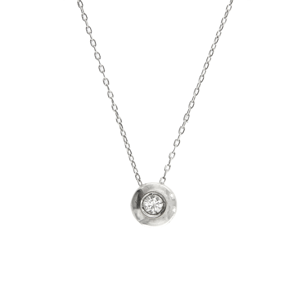 Light point necklace with 0.10 ct diamond