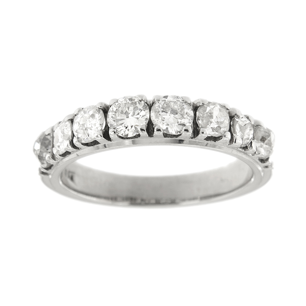 Riviere ring with diamonds 1.14 ct