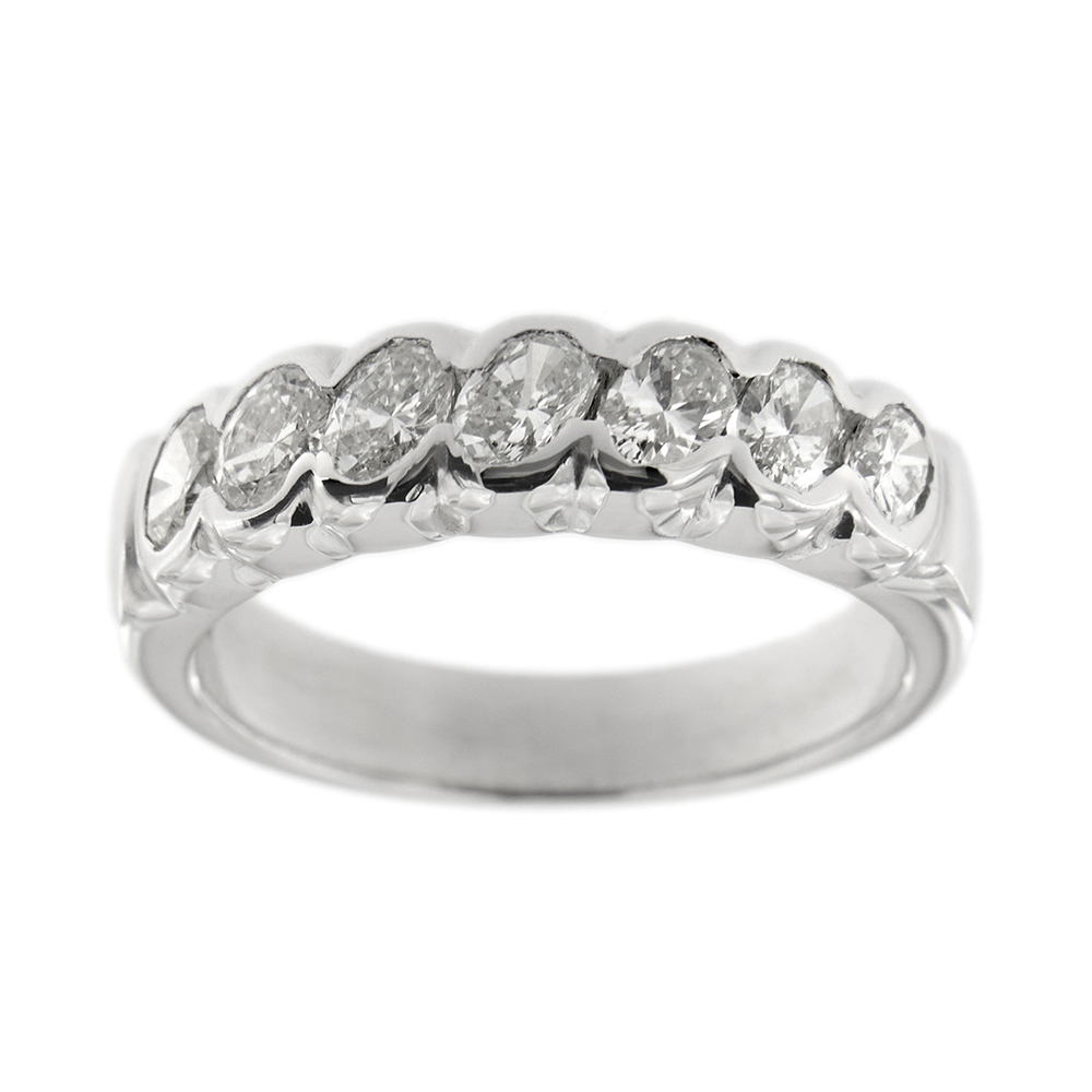Ring riviere with diamonds 1.19 ct