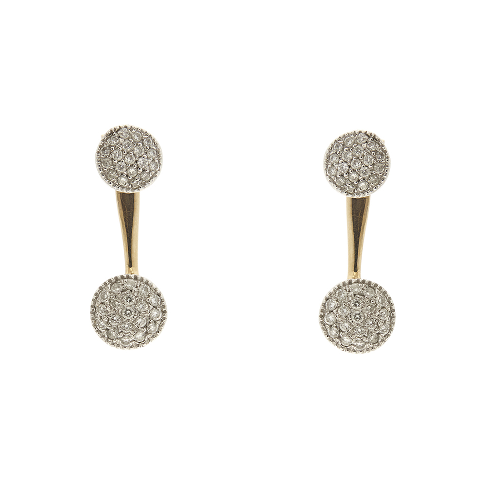 Double diamonds earrings