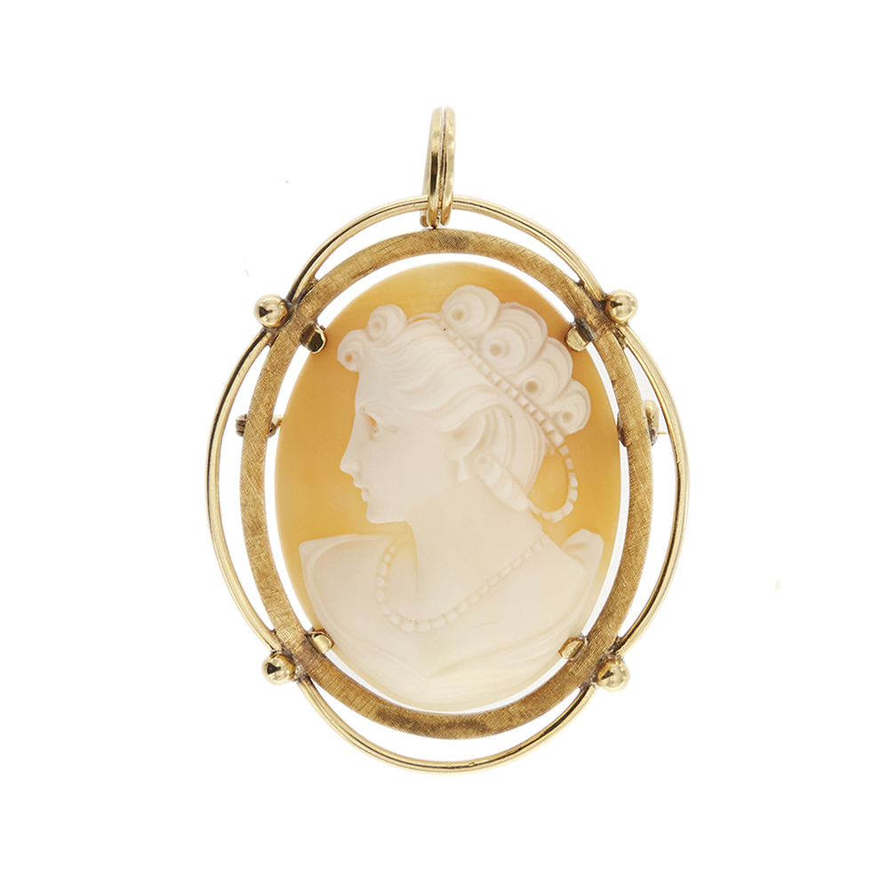 Brooch pendant with cameo