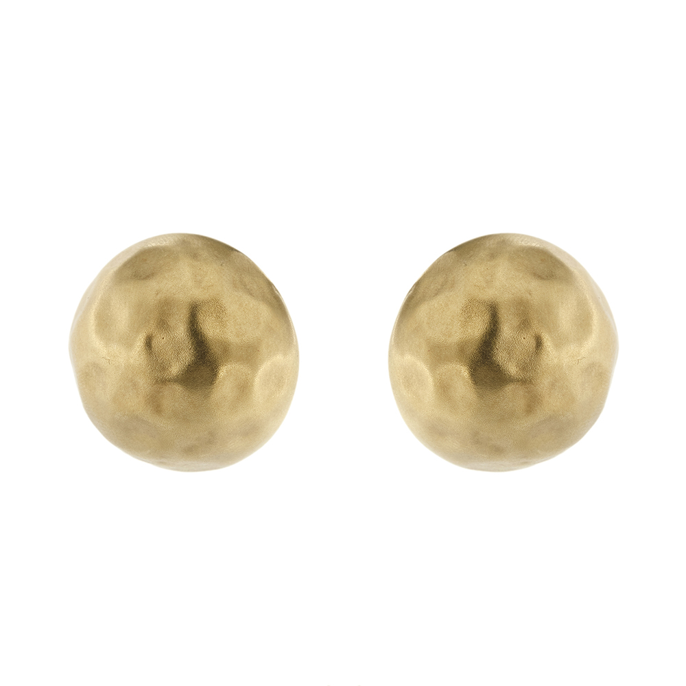 Half sphere clip earrings