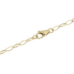 Dettaglio chiusura di Collana oro giallo con pendente e fili intrecciati