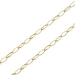 Dettaglio maglia di Collana oro giallo con pendente e fili intrecciati