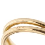 anello oro giallo con rubini zoom punzone 750 oro
