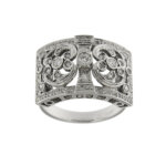 anello oro bianco con diamanti