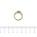 anello oro con diamanti a fascia foto paragone righello per misura gioiello lunghezza cm grandezza