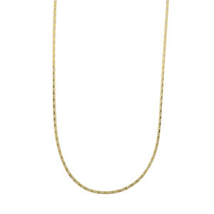 Collana uomo maglia occhio di pernice in oro giallo 18kt.