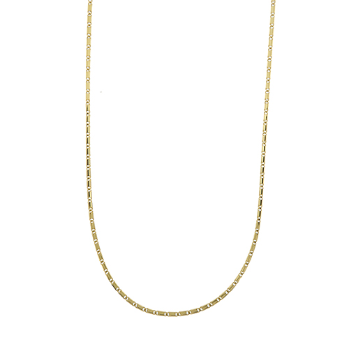 Collana uomo maglia occhio di pernice in oro giallo 18kt.