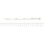 bracciale maglia cheval in due ori foto paragone righello per misura gioiello lunghezza