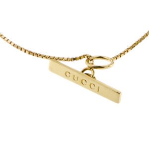 bracciale maglia veneta in oro giallo brand Gucci