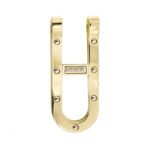 Ferma soldi in oro giallo 18kt con decorazione a viti in oro bianco. Brand: Barakà.