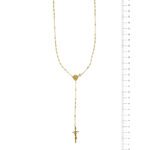 collana rosario oro giallo foto paragone righello per misura gioiello lunghezza in cm