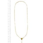 collana rosario oro giallo foto paragone righello per misura gioiello lunghezza in cm 2
