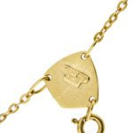 retro dettaglio di collana in oro giallo rosario