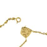 gancio apertura di collana rosario in oro giallo