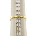 anello oro uomo diamante su fuso per misura gioiello mano dito 26