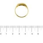 anello oro giallo da uomo con diamante foto paragone righello per misura gioiello grandezza in cm