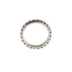 spessore di anello oro bianco eternelle con rubini