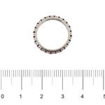 anello eternelle in oro bianco con rubini foto paragone righello per misura gioiello in cm