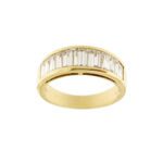 anello riviere oro giallo con diamanti