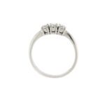 anello trilogy oro bianco con diamanti