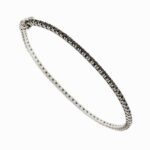 Bracciale tennis in oro bianco 18kt con 79 diamanti di taglio brillante da 0.02 ct cad. totale 1.58 ct chiusura a scomparsa con due sicure.