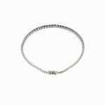 bracciale tennis oro bianco con diamanti neri