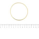 bracciale in oro giallo rigido foto paragone righello per misura gioiello in cm