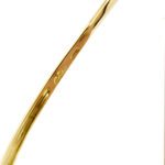 zoom dettagli incisione interna di bracciale rigido oro giallo con diamanti Salvini 3