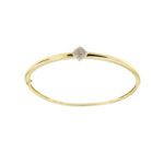 bracciale rigido oro giallo con diamanti Salvini 2