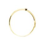 prospettiva di bracciale rigido oro giallo con diamanti Salvini