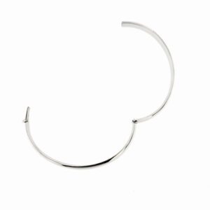 apertura di bracciale rigido oro bianco