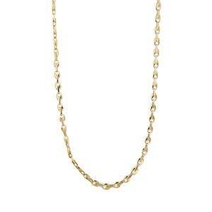 Collana maglia originale 2 ori, oro giallo e bianco 18kt chiusura a moschettone e lunghezza regolabile. Brand: Barakà.