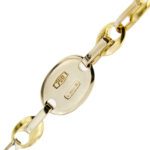 dettaglio incisione punzone 750 oro di collana Baraka