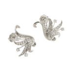 orecchini oro bianco con diamanti