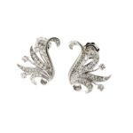 orecchini con diamanti oro bianco