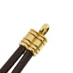 dettaglio chiusura gancio di bracciale oro giallo Bulgari
