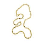 collana occhio di tigre/pernice in oro giallo