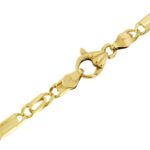chiusura a moschettone di collana maglia occhio di tigre oro giallo