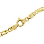 chiusura a moschettone di collana maglia occhio di tigre oro giallo 2
