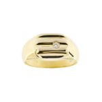 anello oro giallo uomo con diamante 3
